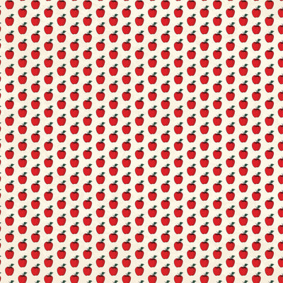 BACK TO SCHOOL APPLES - 12x12 Double-Sided Patterned Paper - Carta Bella