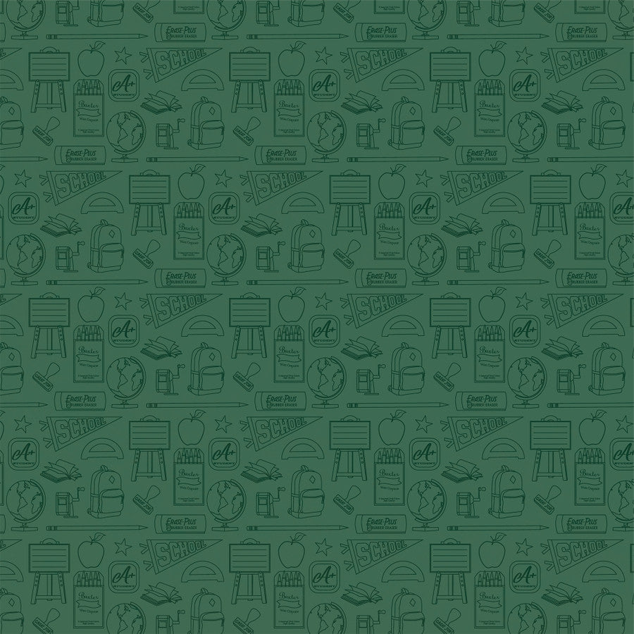 BACK TO SCHOOL APPLES - 12x12 Double-Sided Patterned Paper - Carta Bella