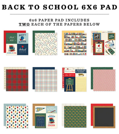 BACK TO SCHOOL 6x6 Paper Pad - Carta Bella