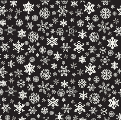 CHRISTMAS SNOWFLAKES - 12x12 Patterned Cardstock - Carta Bella