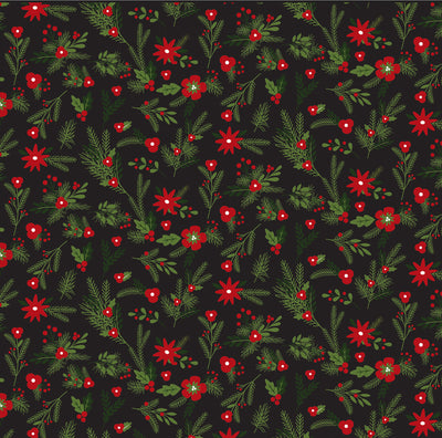 CHRISTMAS FLORAL - 12x12 Patterned Cardstock - Carta Bella