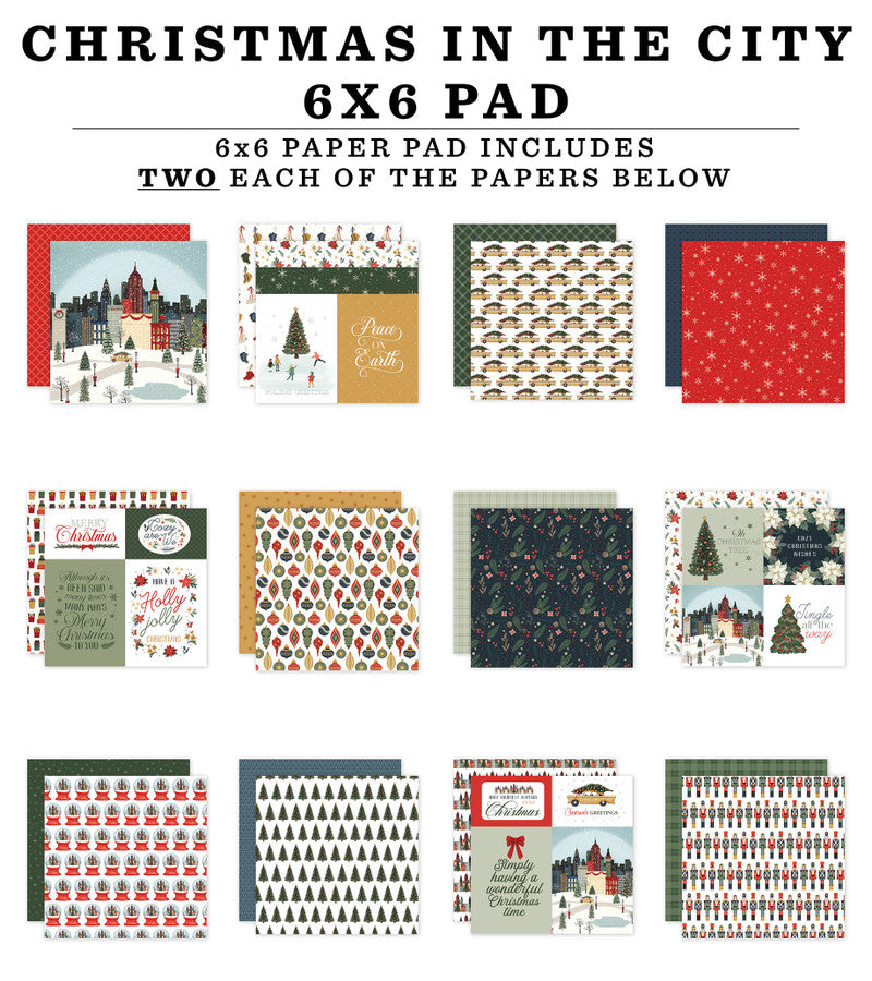 CHRISTMAS IN THE CITY 6x6 Paper Pad - Carta Bella