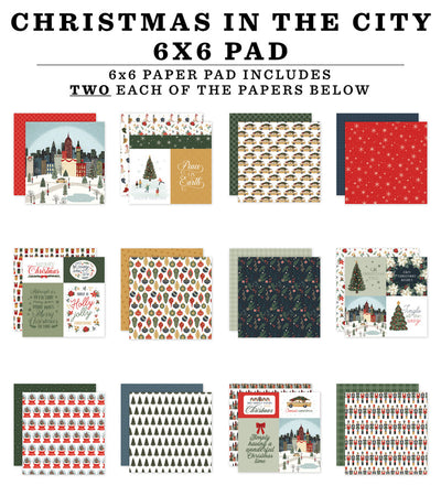 CHRISTMAS IN THE CITY 6x6 Paper Pad - Carta Bella