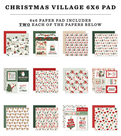 CHRISTMAS VILLAGE 6x6 Paper Pad - Carta Bella