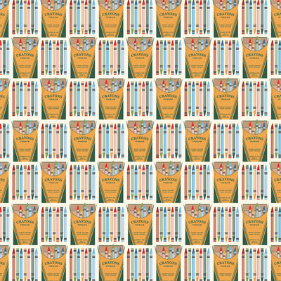 COLORFUL CRAYONS - 12x12 Double-Sided Patterned Paper - Carta Bella