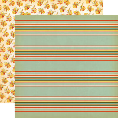 SCARECROW STRIPE - 12x12 Double-Sided Patterned Paper - Carta Bella