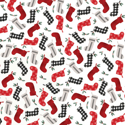 STOCKINGS - 12x12 Patterned Cardstock - Carta Bella