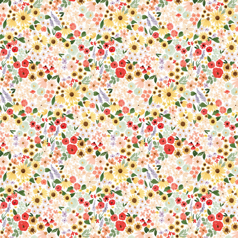 SWEET FLORAL - 12x12 Patterned Cardstock - Carta Bella