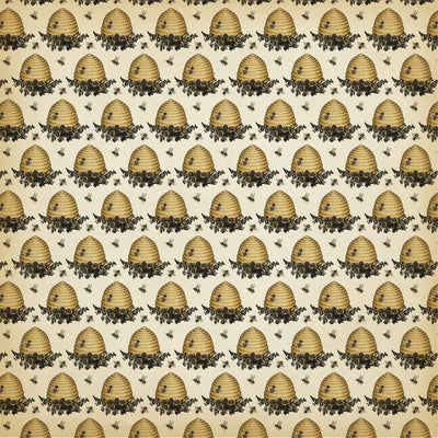 BUSY BEEHIVES - 12x12 Double-Sided Patterned Paper - Carta Bella