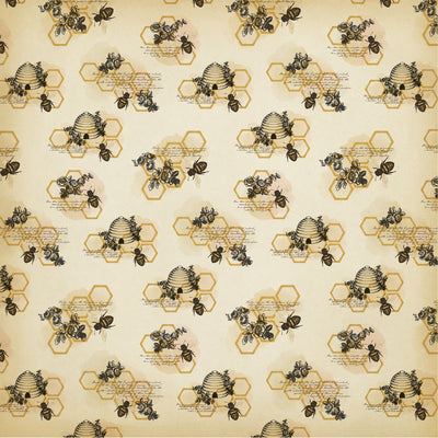 HONEYCOMB CLUSTERS - 12x12 Double-Sided Patterned Paper - Carta Bella