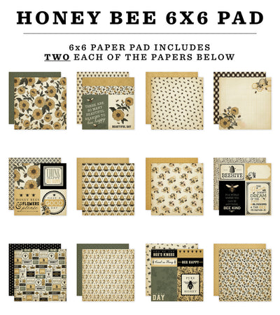 HONEY BEE - 6x6 Paper Pad - Carta Bella