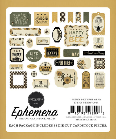 HONEY BEE Ephemera - Carta Bella