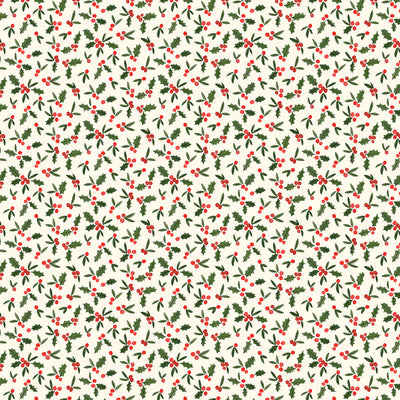 HOLLY BERRIES - 12x12 Patterned Cardstock - Carta Bella