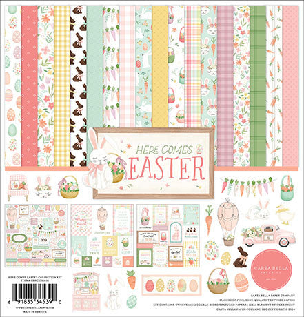 Collection Kit for paper crafts includes 12 double-sided papers to celebrate Easter—archival quality.