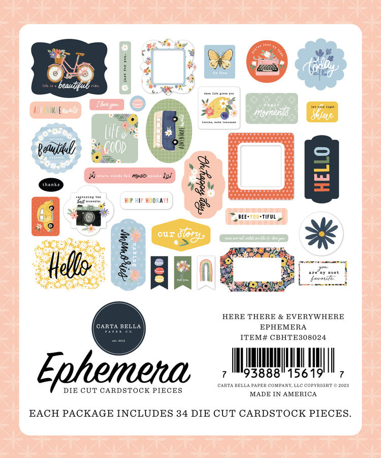 HERE THERE AND EVERYWHERE Ephemera - Carta Bella