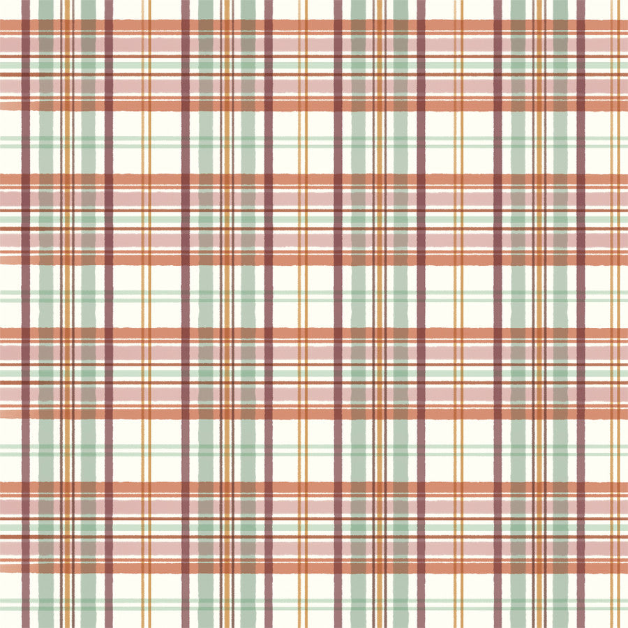 AUTUMN TIME PLAID - 12x12 Double-Sided Patterned Paper - Carta Bella