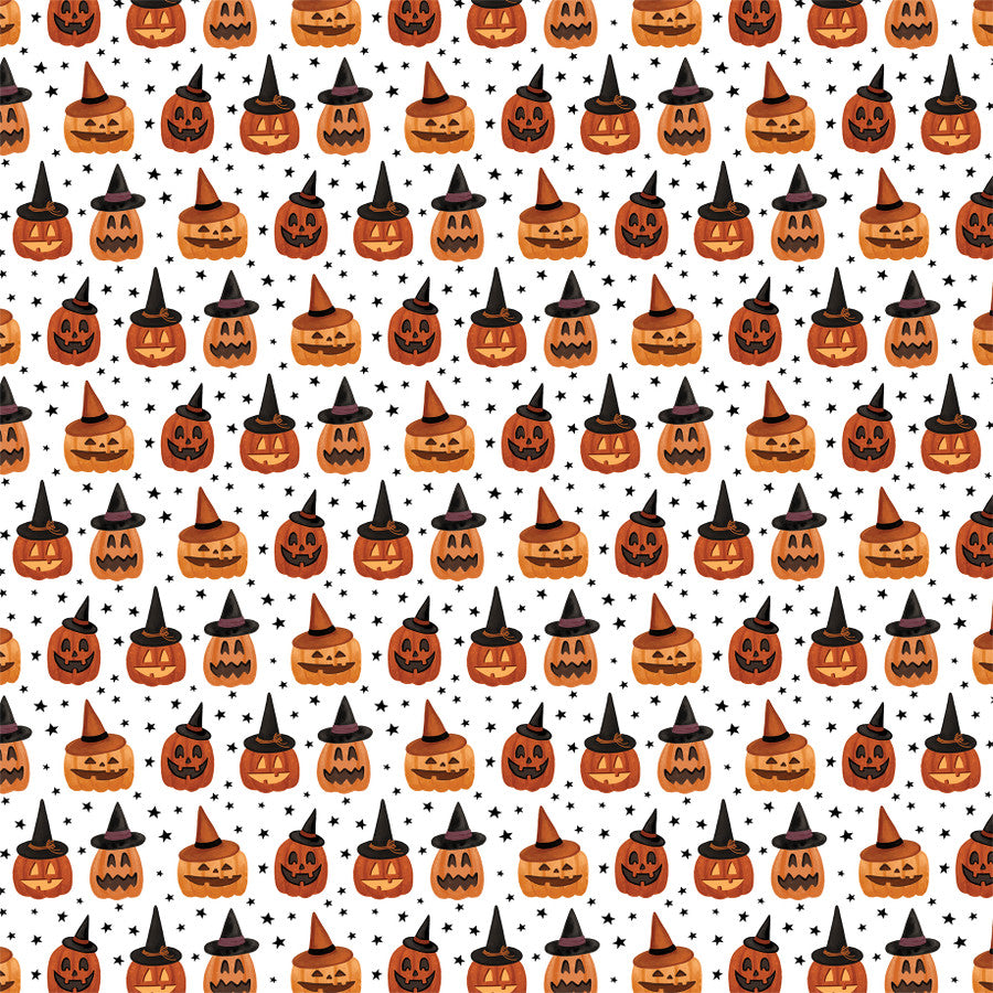 JACK-O-LANTERNS - 12x12 Double-Sided Patterned Paper