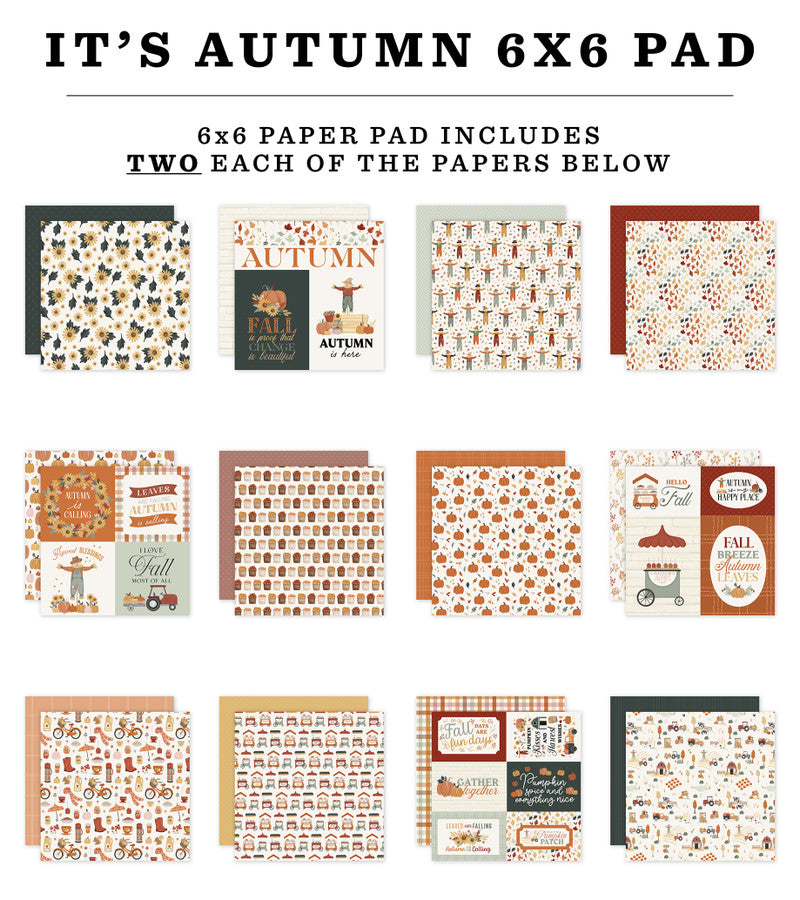 IT'S AUTUMN 6x6 Paper Pad - Carta Bella