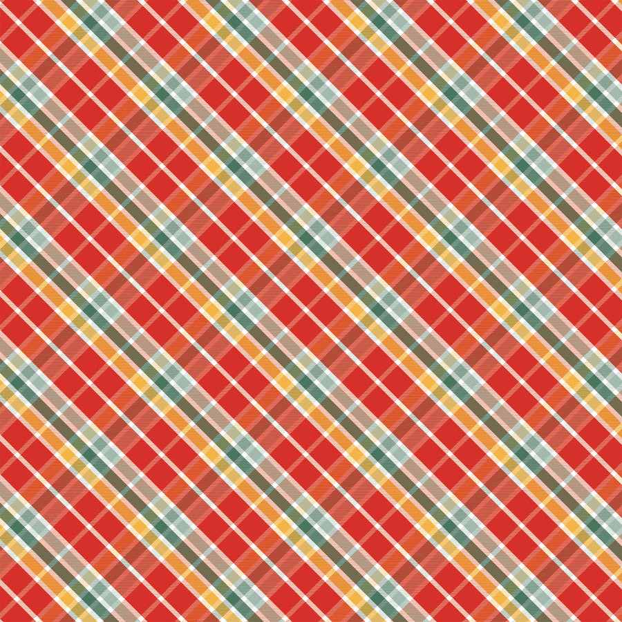 JOYFUL PLAID - 12x12 Patterned Cardstock - Carta Bella