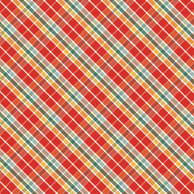 JOYFUL PLAID - 12x12 Patterned Cardstock - Carta Bella