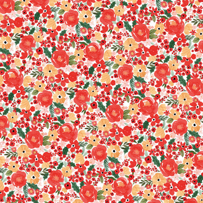 JOYFUL SMALL FLORAL - 12x12 Patterned Cardstock - Carta Bella