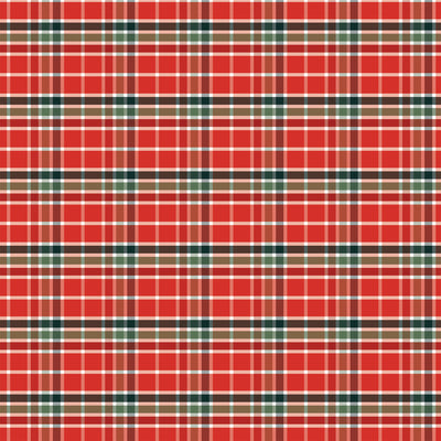 MERRY PLAID - 12x12 Patterned Cardstock - Carta Bella