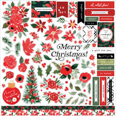 MERRY CHRISTMAS FLORA 12x12 Collection Kit - Carta Bella