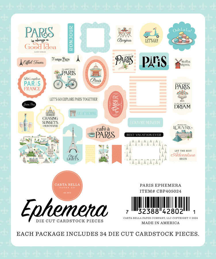 PARIS Ephemera - Carta Bella