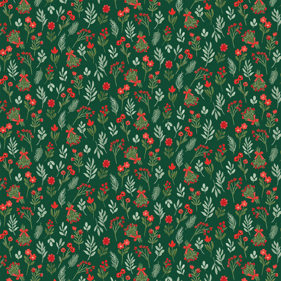 PEACEFUL STEMS 12x12 Patterned Cardstock - Carta Bella