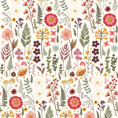 PRESSED FLORAL 3X4 JOURNALING CARDS - 12x12 Double-Sided Patterned Paper - Carta Bella