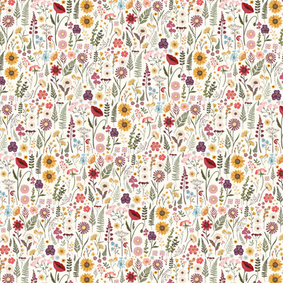 PRESSED FLORAL 4X4 JOURNALING CARDS - 12x12 Double-Sided Patterned Paper - Carta Bella