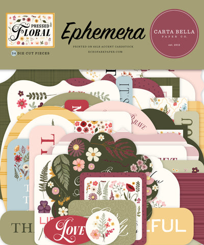 PRESSED FLORAL Ephemera - Carta Bella