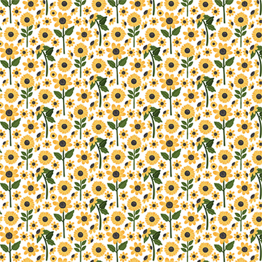 SUNFLOWER PATCH - 12x12 Double-Sided Patterned Paper - Carta Bella