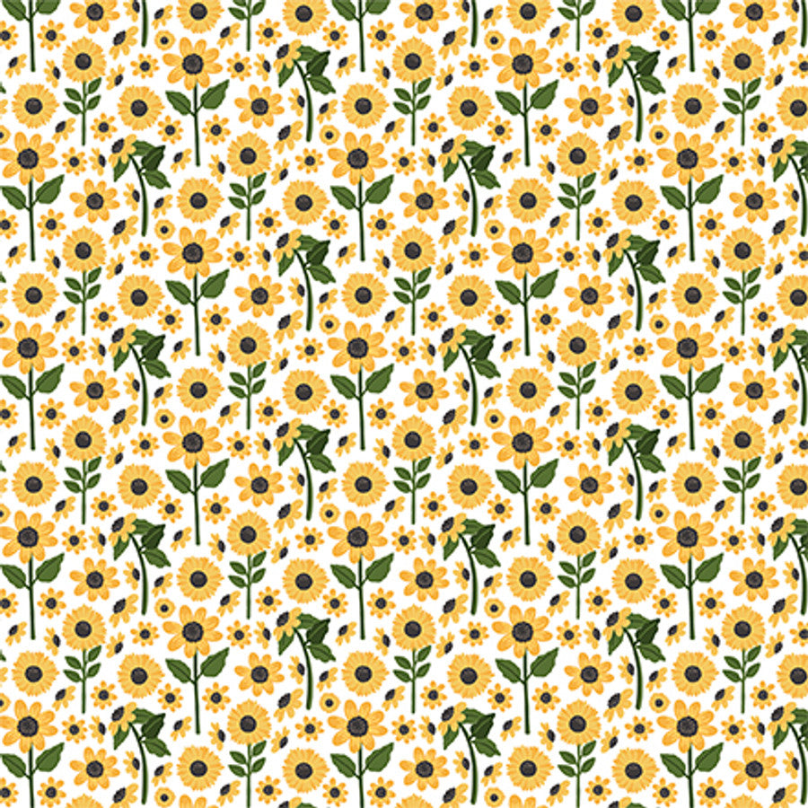 SUNFLOWER PATCH - 12x12 Double-Sided Patterned Paper - Carta Bella