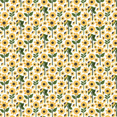 SUNFLOWER PATCH - 12x12 Double-Sided Patterned Paper - Carta Bella