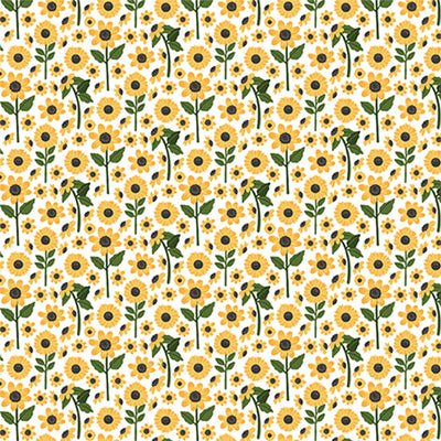 SUNFLOWER PATCH - 12x12 Double-Sided Patterned Paper - Carta Bella