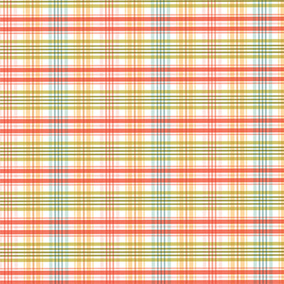 SUNNY PLAID - 12x12 Double-Sided Patterned Paper - Carta Bella