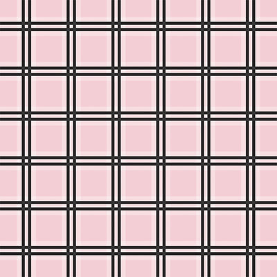 TARTAN NO. 1: PINK TATTERSALL - 12x12 Patterned Cardstock - Carta Bella