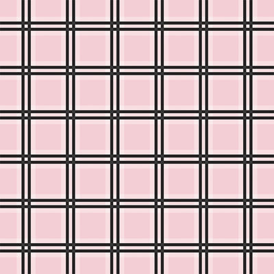 TARTAN NO. 1: PINK TATTERSALL - 12x12 Patterned Cardstock - Carta Bella