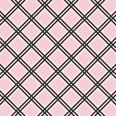 TARTAN NO. 1: PINK TATTERSALL - 12x12 Patterned Cardstock - Carta Bella