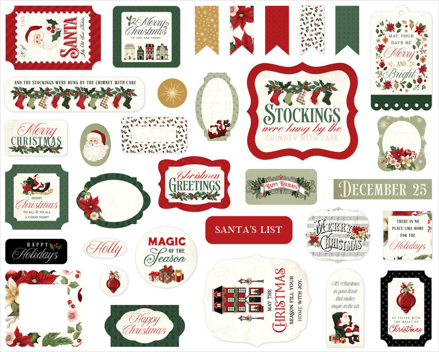 A VINTAGE CHRISTMAS Ephemera - Carta Bella