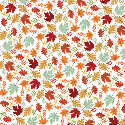 CRISP LEAVES - 12x12 Double-Sided Patterned Paper - Carta Bella