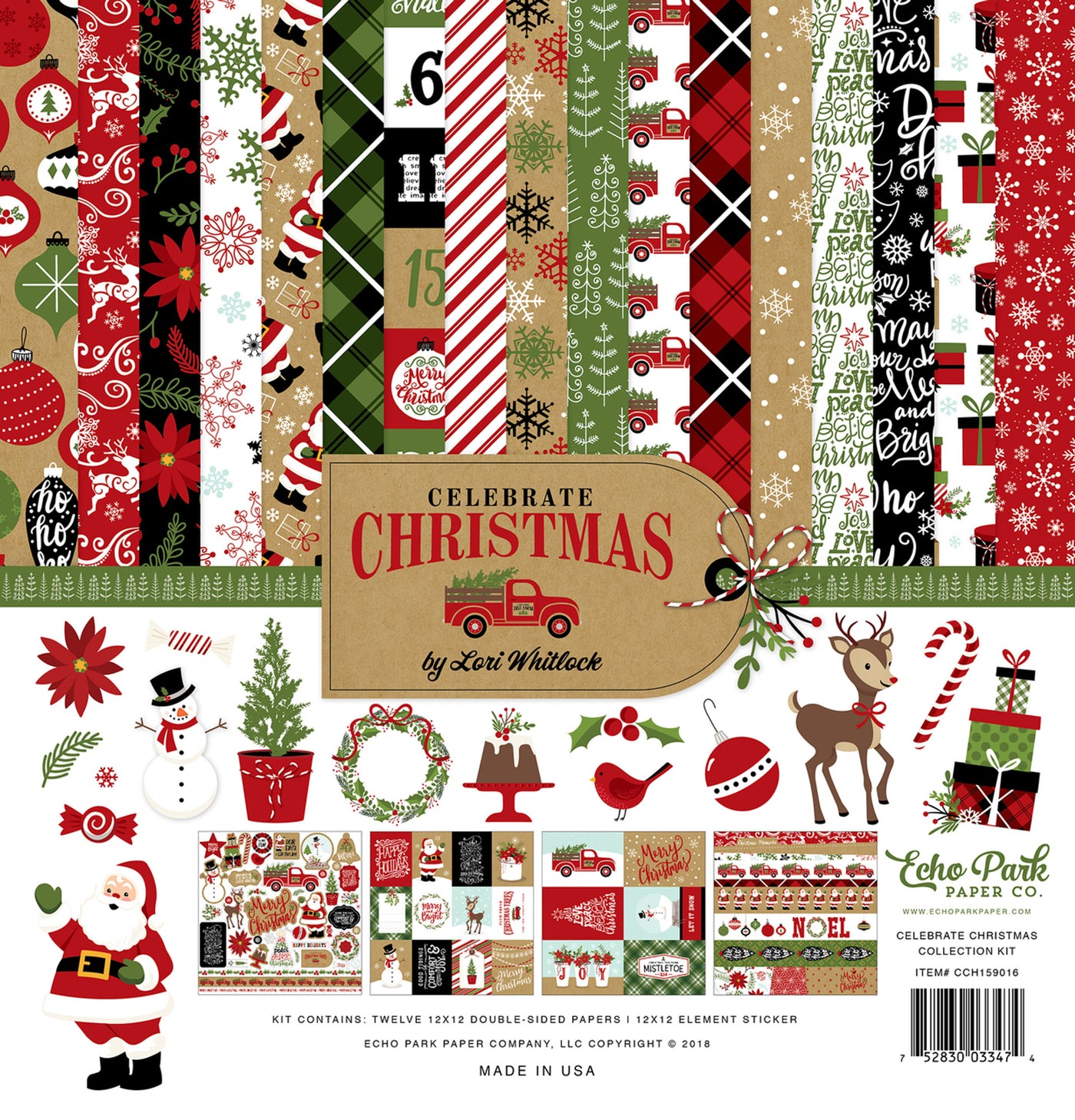 CELEBRATE CHRISTMAS 12x12 Collection Kit - Echo Park