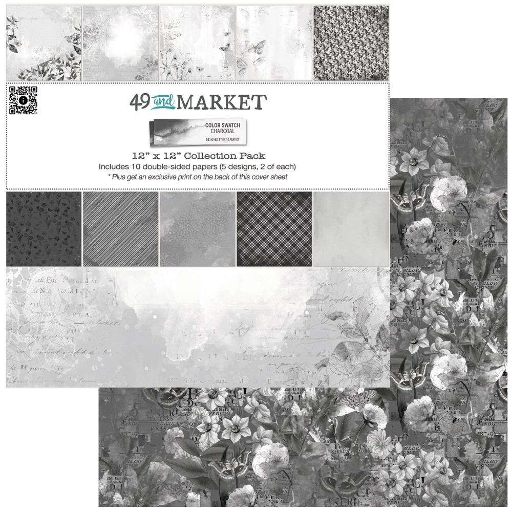 COLOR SWATCH: CHARCOAL 12X12 Collection Kit - 49 AND MARKET
