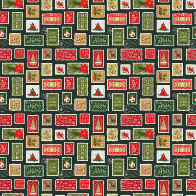 MERRY STAMPS - 12x12 Double-Sided Patterned Paper - Echo Park