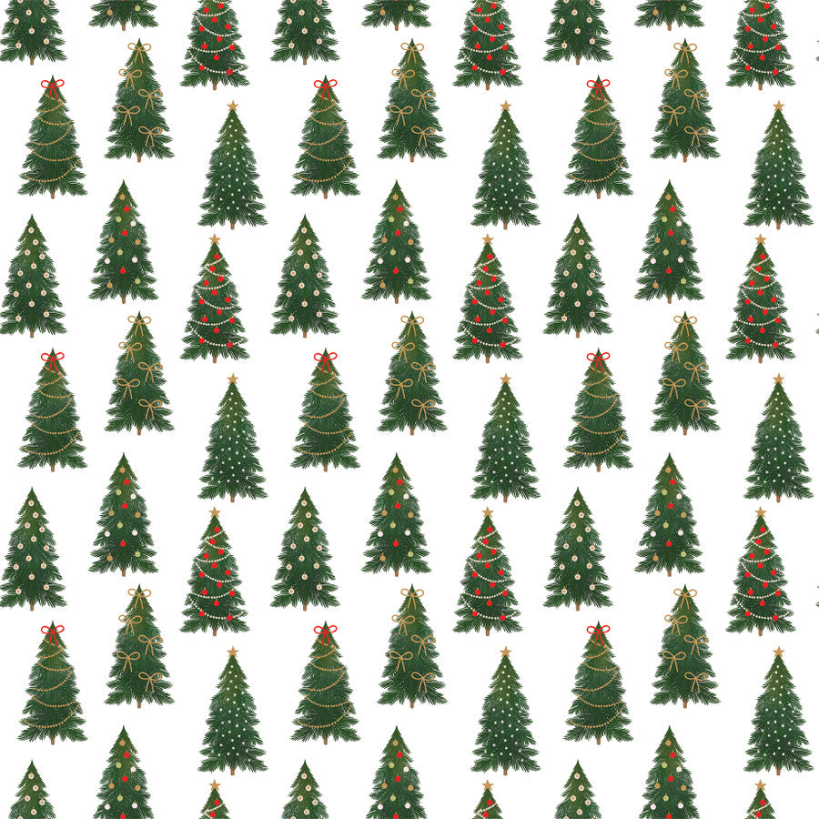TIDY TRIMMED TREES - 12x12 Double-Sided Patterned Paper - Echo Park