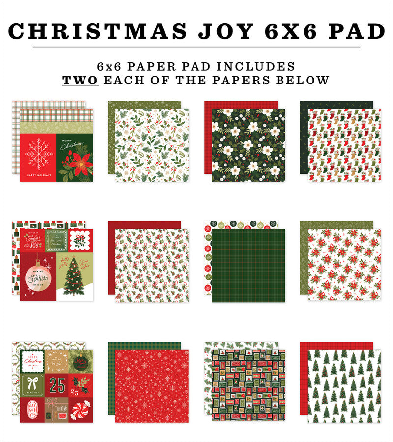 CHRISTMAS JOY 6x6 Paper Pad - Echo Park