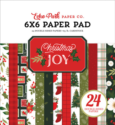 6x6 pad brings features the festive side of Christmas with a classic theme. Fun for Christmas cards and papercrafts. Includes 24 double-sided pages.