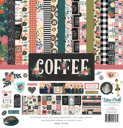 COFFEE 12x12 cardstock collection kit by Echo Park Paper