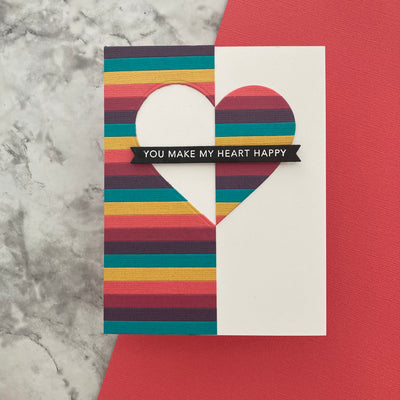 Handmade card featuring Encore Textured Cardstock